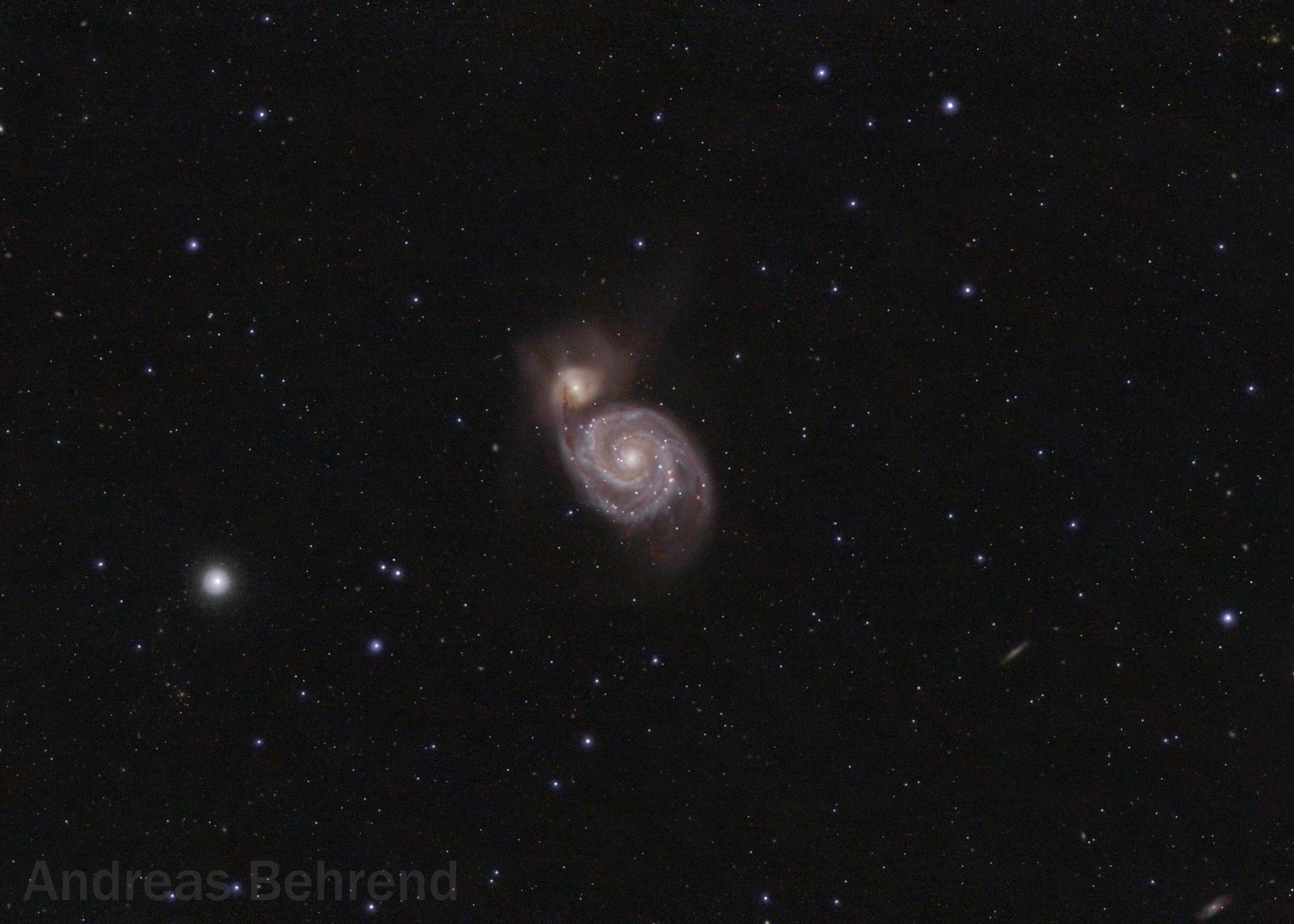 M51 Whirlpool Galaxie